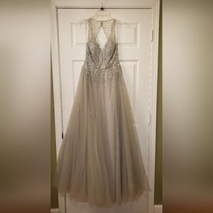 Stella Couture silverProm dress size 6